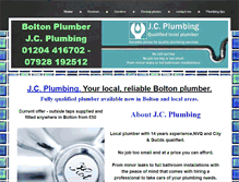 Tablet Screenshot of jcplumber.co.uk